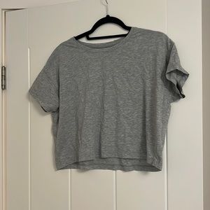 Grey Lululemon crop. Size 8. Worn once